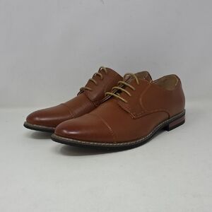 Classic Brown Leather Men's Dress Shoes Size 8.5